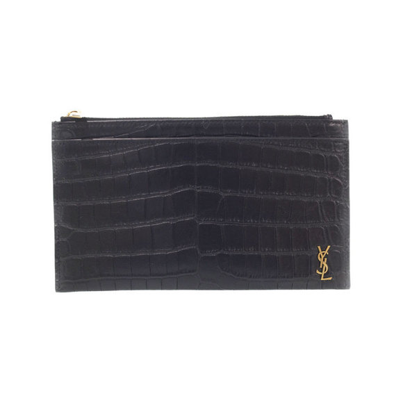 Saint Laurent Monogram Bag Clutch Pouch Bill PARIS - Picture 1 of 5